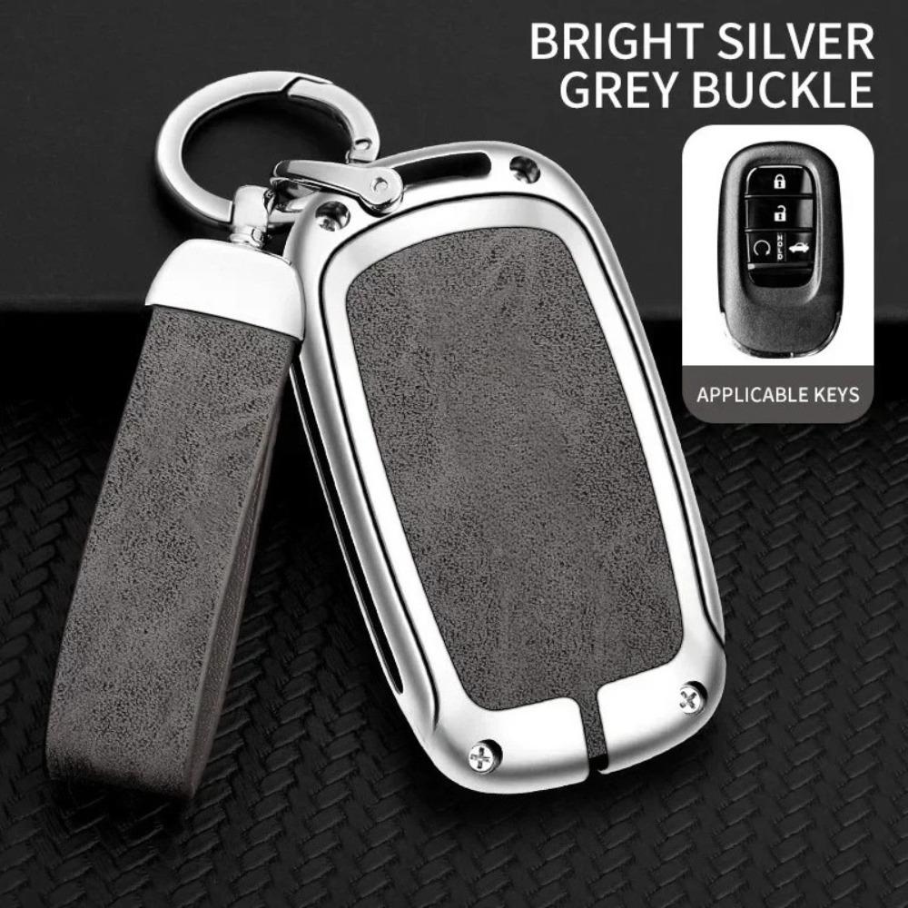 Zinc Alloy Car Key Case Cover for Honda HRV Protective Keychain Key Bag Set Keyless Personality Style Interior Accessorie