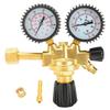 Zuurstofregulator met Manometer Puur Koperen Regelklep voor Industriële Gasleveringssysteem 0‑25MPa