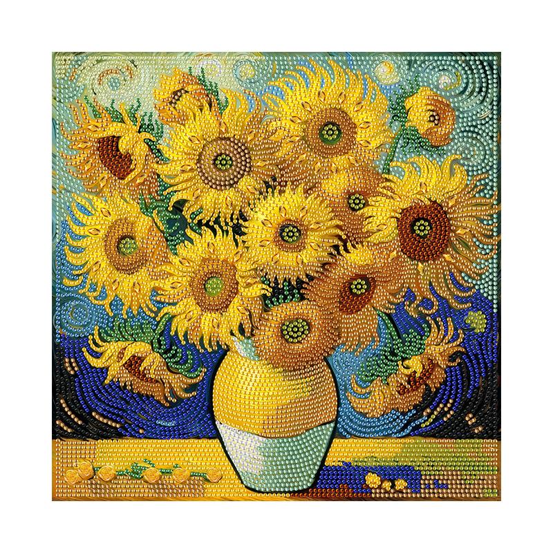 Cross-Border Foreign Trade Diamond Painting, Fortune Tree Special-Shaped Diamond Painting Diy Handmade Living Room Flower Decorative Painting