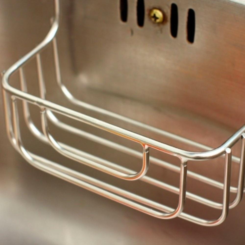 Stainless Steel Sink Organizer Heavy Duty Dish Brush Holder Drainer Rack Countertop Storage