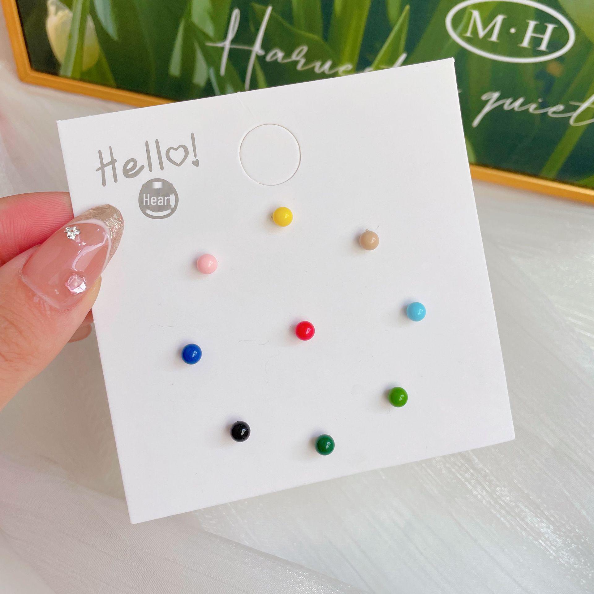 

Милые серьги-гвоздики One-Week в виде цветка и бабочки из смолы с серебряными штифтами