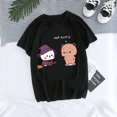 Tecknad Grafisk T-shirt Söt Bubu Dudu T-shirt Y2k 90-tal Manga Tröja Kvinnor Män Rolig T-shirt Gotisk Harajuku T-shirts Toppar