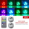 LED Car Interior Ambient Light Decoration Wireless Adhesive Bicycle Tail Light Auto Roof Atmosphere Lamp Diamond Diving Light
