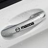 2025 Hot 4Pcs Car Logo Car Door Handle Anti Scratches Stickers For MAZDA 2 3 6 ATENZA 3 BK BL 5 CR CW 6 II GH CX-7 ER MX-5 NC Ca