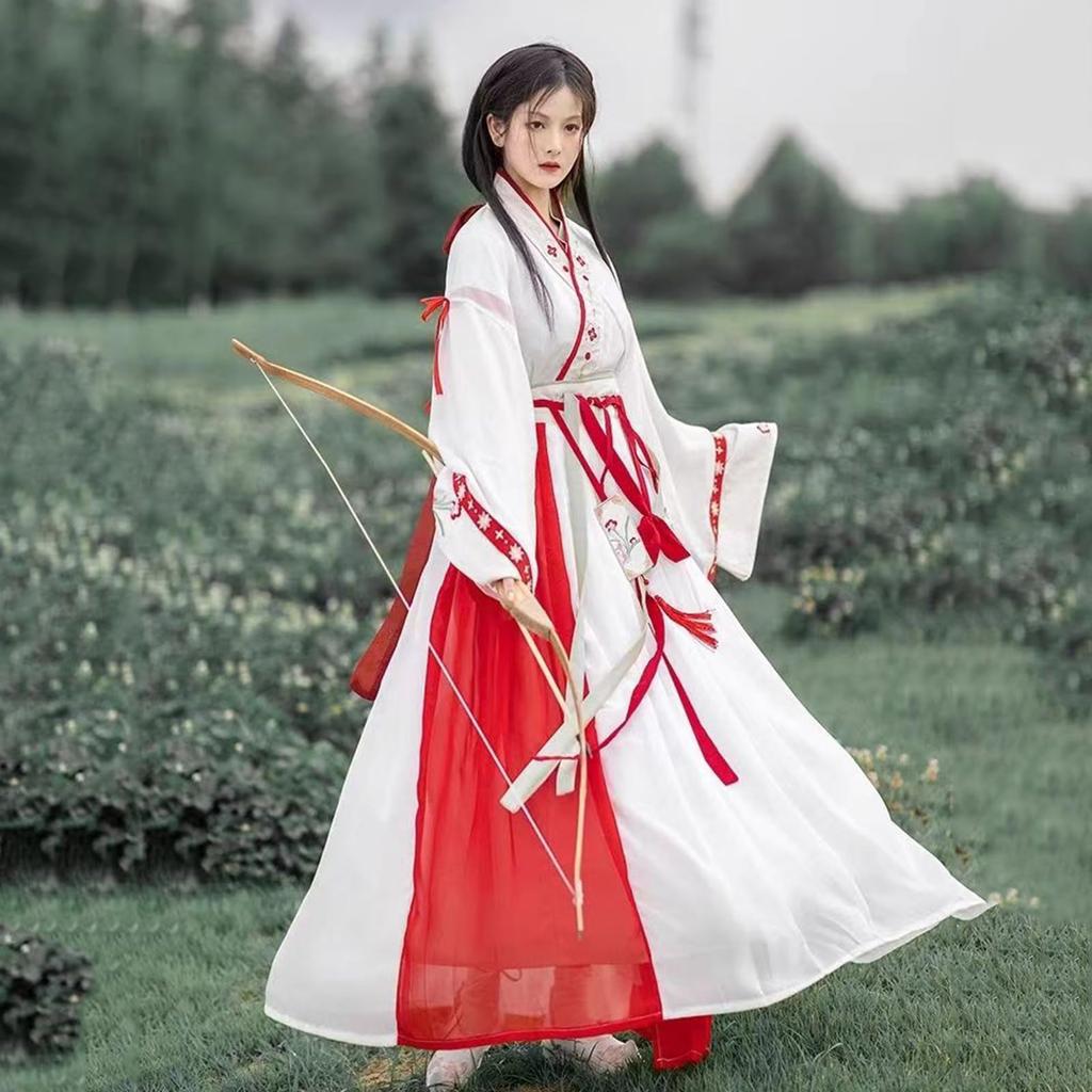 Schreinmädchen Japanischer Fuchs Beliebt für Kultur- und Schulfeste [Mominks] Kostüm, Cosplay, Kikyo, Kostüm, Kostüm, Halloween, Weihnachten,