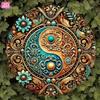 Yin Yang Mandala Vintage Aluminum Sign Wall Decor For Home Garden Bar