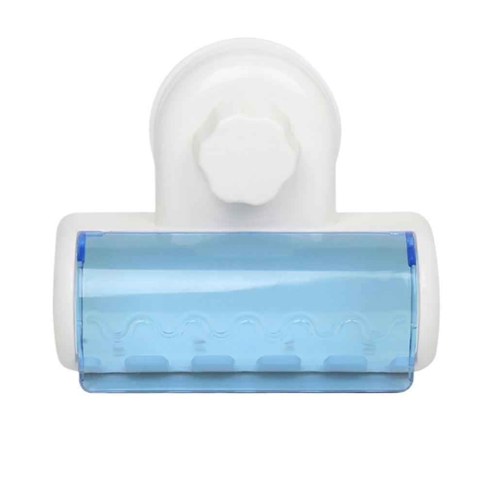 Bathroom Suction Cup Toothbrush Holder Wall Mounted Toothbrush Organizer Rack with Cover for Easy Storage and Hygiene