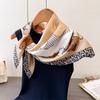 Luxury Designer Silk 70Cm Square Scarf Women Satin Print Shawl Neckerchief Smooth Scarves Bandana Hjiab Wrap Foulard
