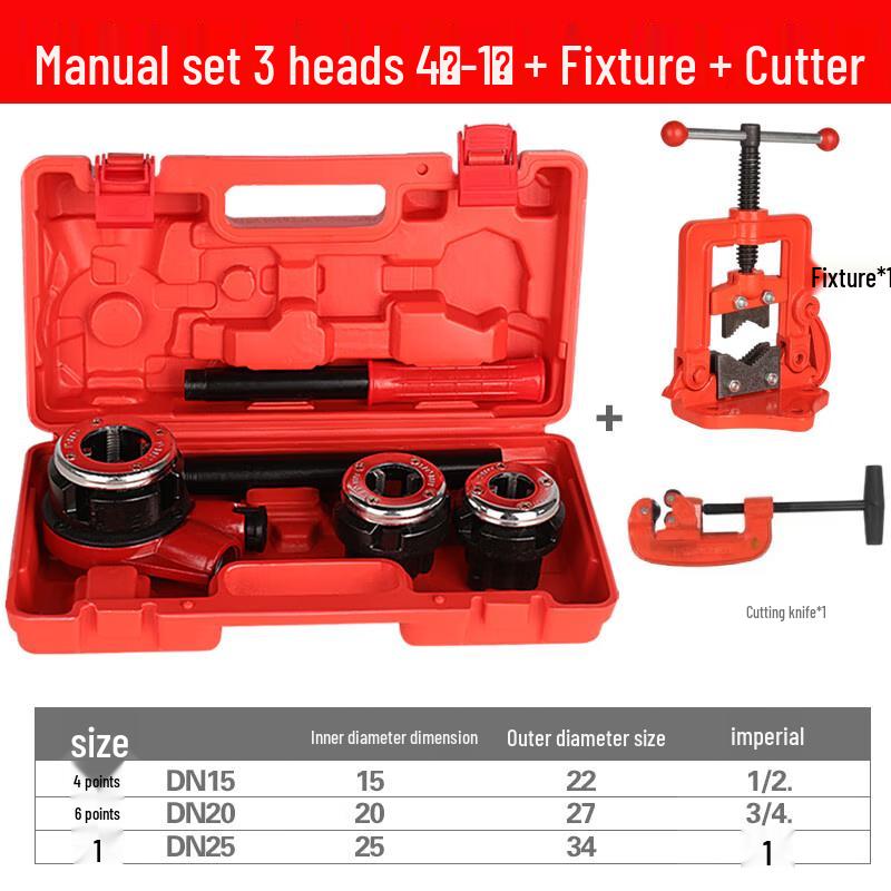 Jundingying Manual Pipe Threading Machine Kit
