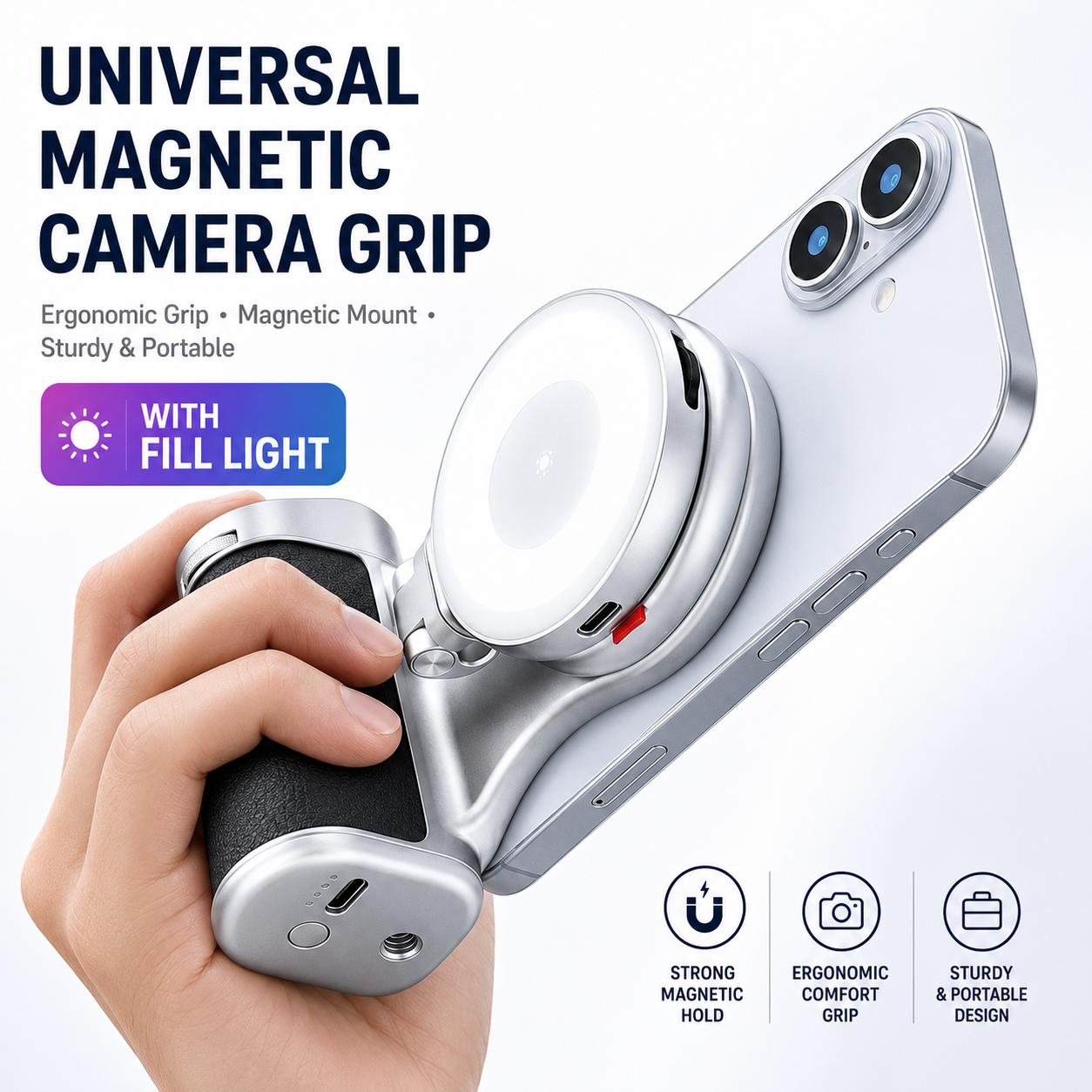 TELESIN Pro Shot Imaging Grip Magnetic