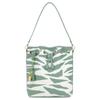 New MCM Canvas With Leather Drawstring Bag, Bucket Bag, Portable Crossbody Bag, Shoulder Bag Medium Women's Green MWDDSDU06JZ001