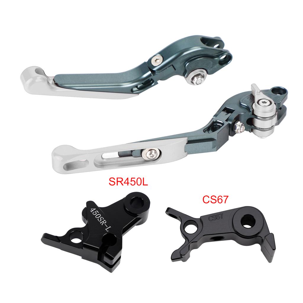 Verstellbarer Kupplungsbremshebel passend für VOGE DS900X 900DSX 2024-2026 Silber