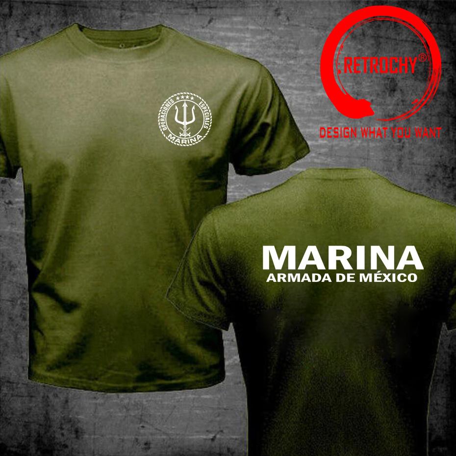 Funny Mexician Marines T Shirt Military Army Mexico Marina Special Operations Forces Operaciones Especiales TShirt Male TShirt