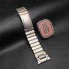 Titanium Metal WatchBand for Apple Watch Band Ultra 3 49mm Series 11 10 9 8 7 6 SE Rubber Luxury Strap for iWatch 46mm 45mm 44mm