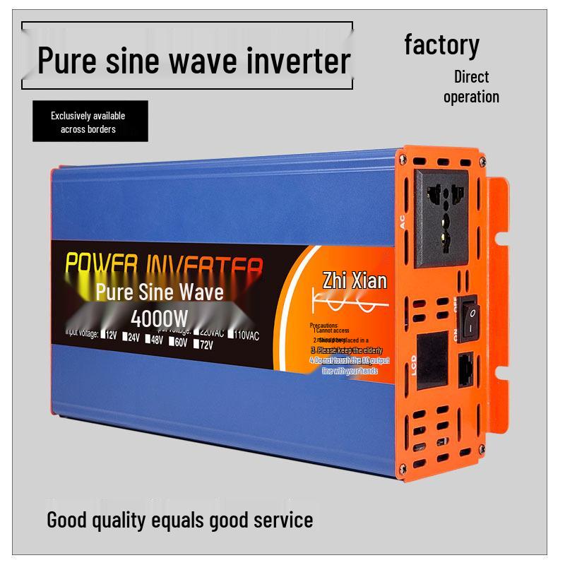High-Power Pure Sine Wave Solar Inverter for Home & Car (12V/24V to 220V) 12V to 220V / 1000W