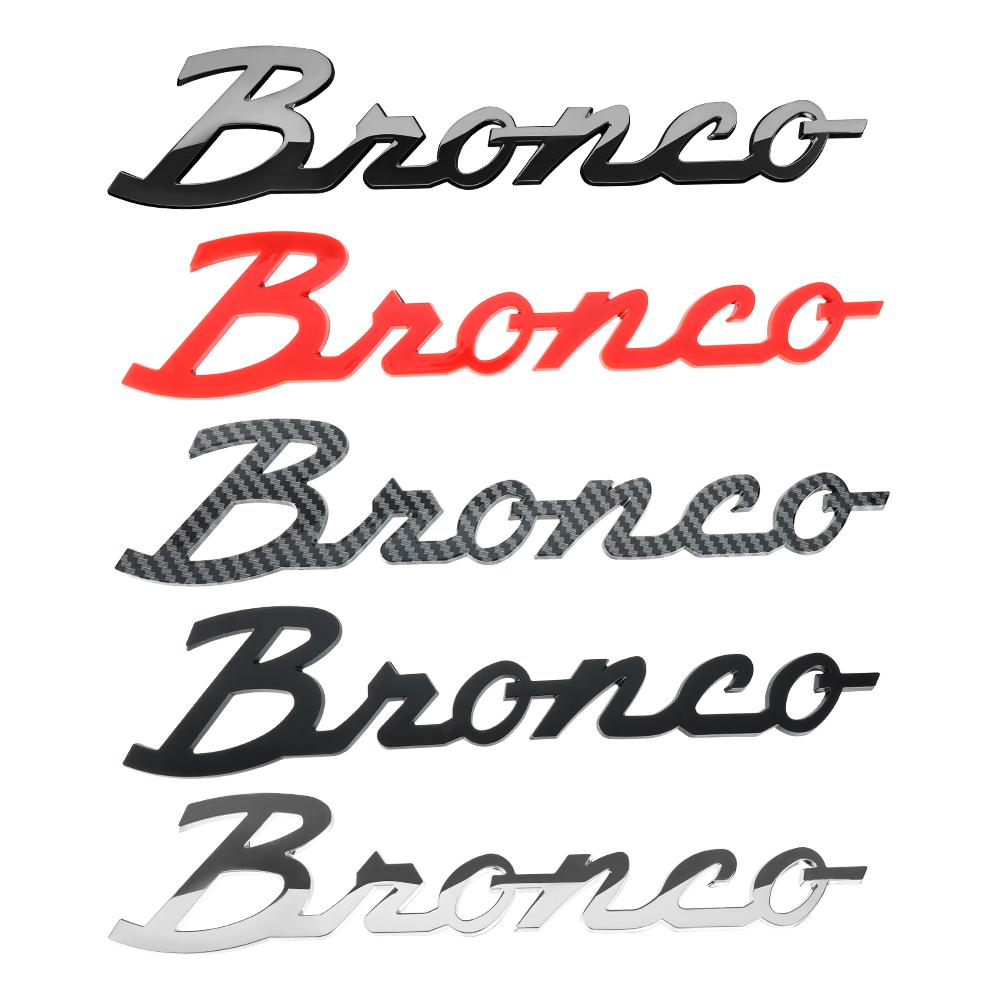 1pcs Car 3D Metal Emblem Badge Sticker Center Cover For Ford Bronco 2022 2023 Sport Logo Trunk Body Fender Styling Accessories