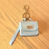 Keychain Pendant Mini Handbag Charm Key Chain with Versatile Hanging Buckle Wear-Resistant Imitation Leather