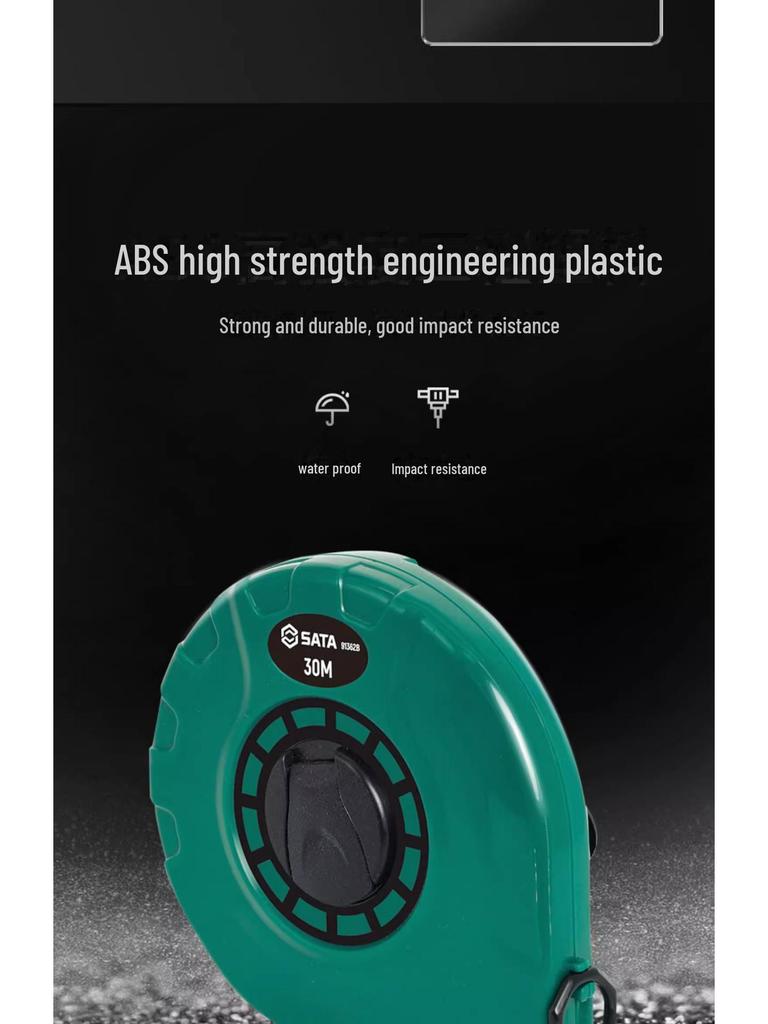 Shida High-Precision Long Steel Tape Measure - 20m/30m/50m Soft Construction Ruler, Models 91351B/91353B