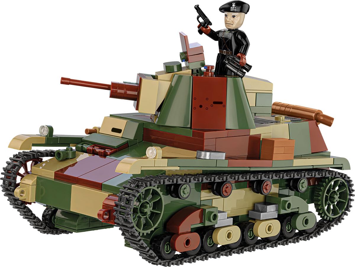 

COBI-2661 Легкий танк 7TP, Историческая коллекция Польской армии, Вторая мировая война, 1:Масштаб 28, Строительные блоки, Материал АБС, Возраст 3+, Инструкции в комплекте