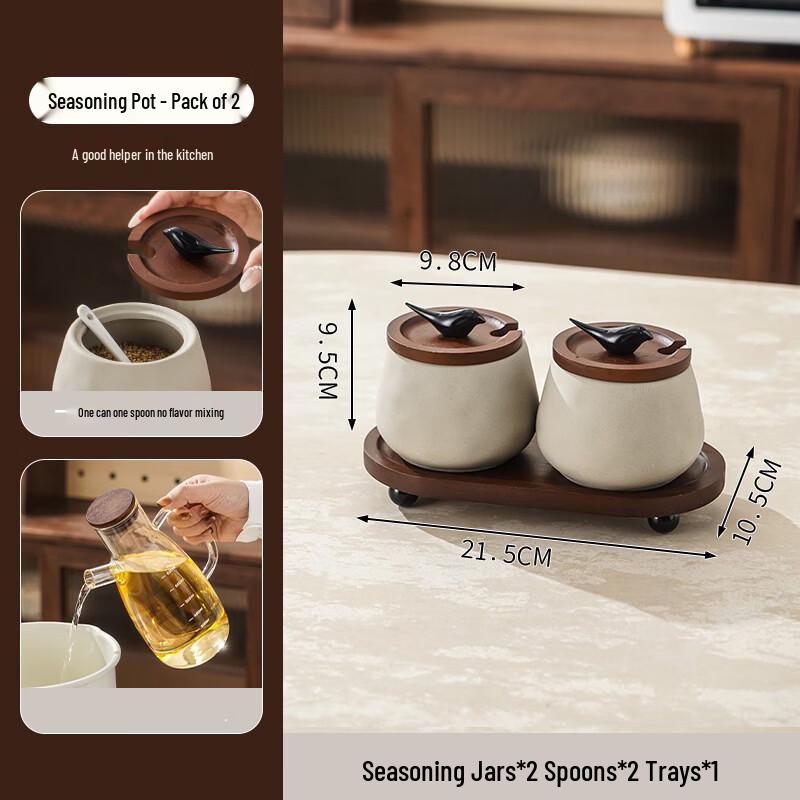 Andytai Ceramic Seasoning Jar Set