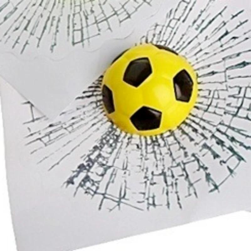 

Стайлинг автомобиля бейсбол футбол теннис стерео разбитое стекло 3D наклейка автомобильный оконный мяч хиты самоклеящаяся наклейка автомобильные наклейки Yellow football