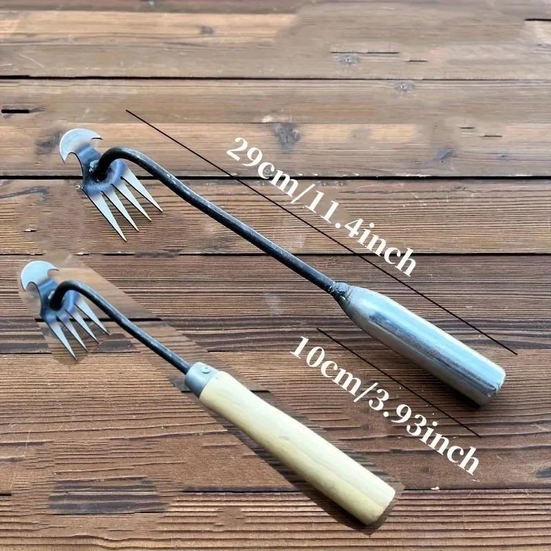 Portable Manual Hoe Weeding Puller Manual Small Hoe Gardening Tool Lawn Root Remover For Gardening Outdoor Digging Tool