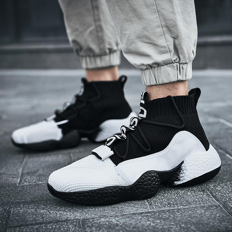 Fashion Spring New Men Running Shoes Non Slip Fashion Sneakers Breathable Mesh Soft Sole Casual Athletic Walking Shoes Large Size 39-48