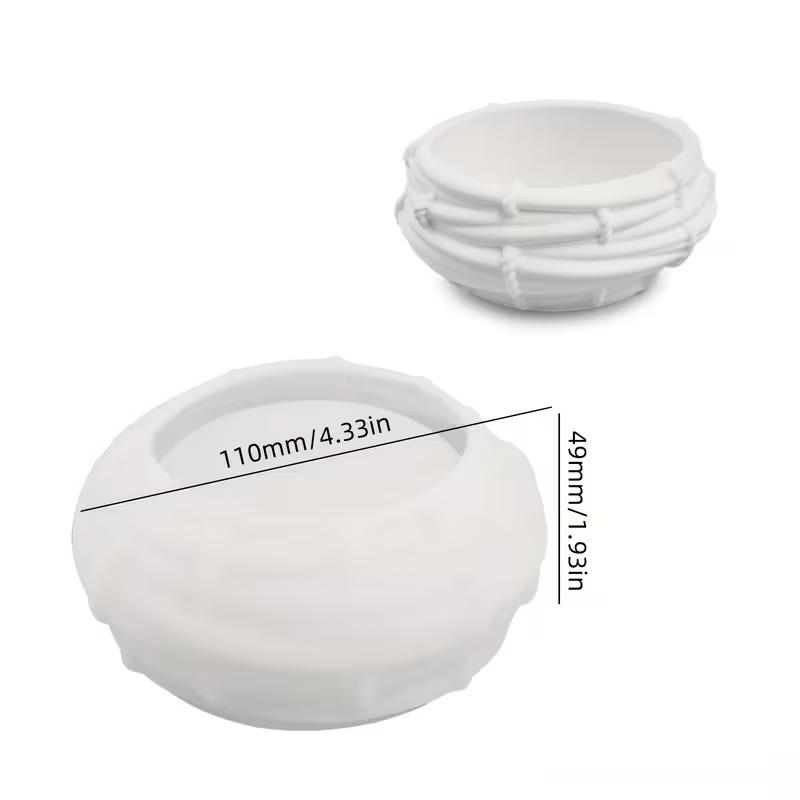

Bird Nests Candle Jar Silicone Mold DIY Irregular Reticulation Flowerpot Molds Plaster Resin Storage Box Craft Making
