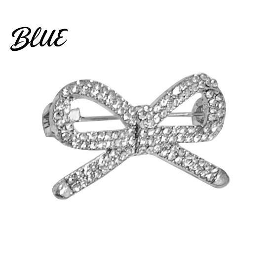 Shawl Safety Pin Brooch Women Bowknot Shape Anti-Rust Finish Clip
