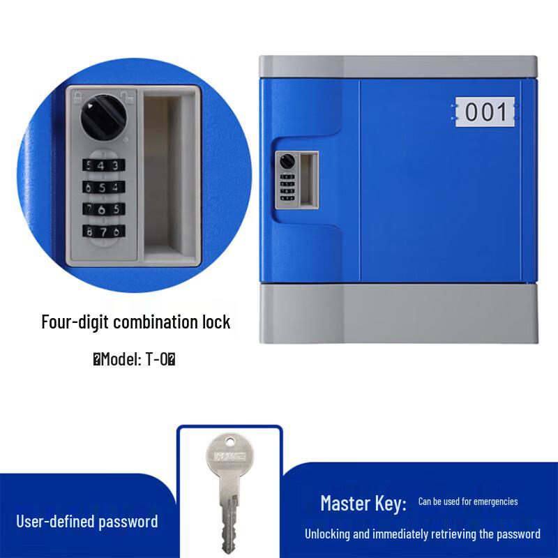 ABS Plastic Single Door Storage Locker with Password Lock