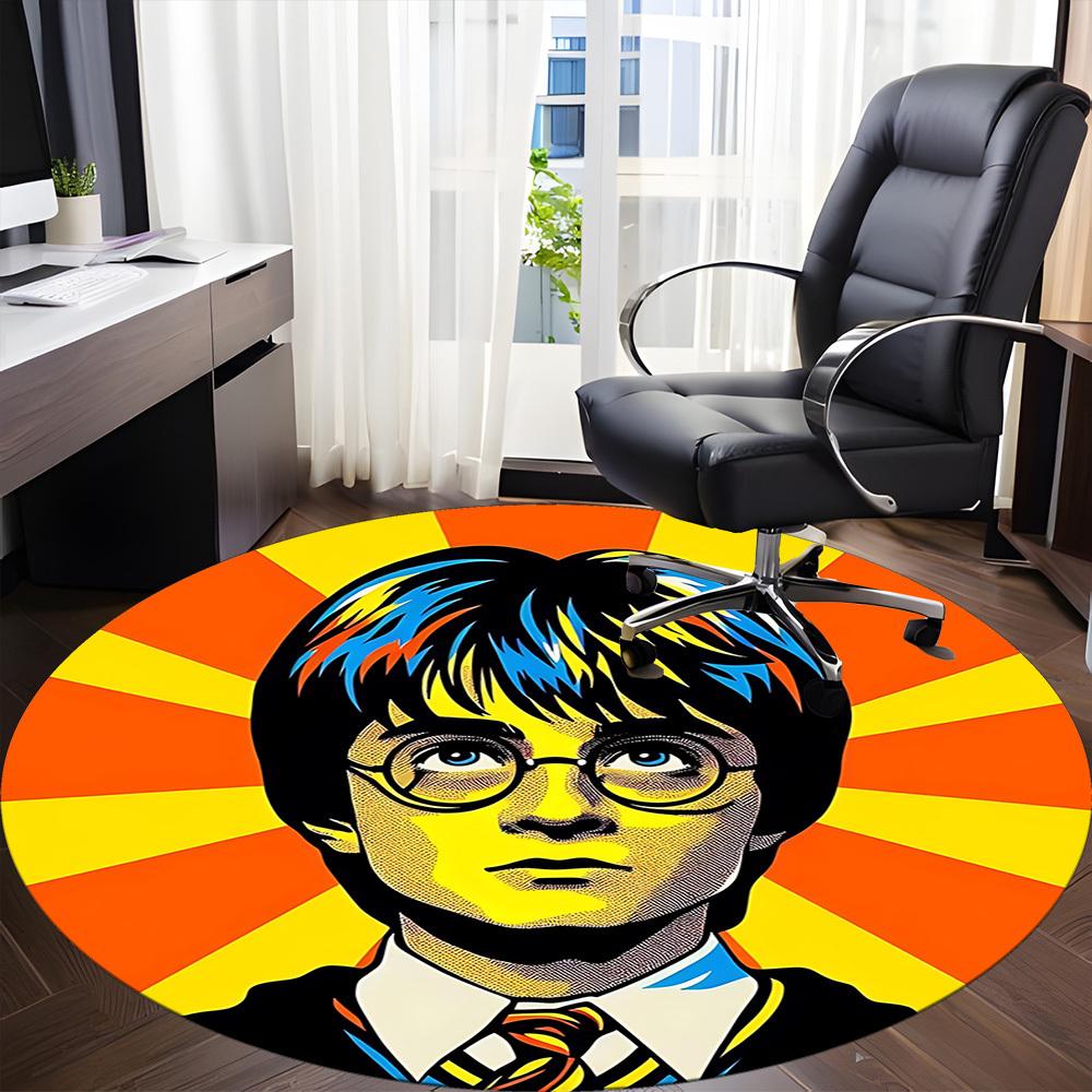 

1pc Harry Potter Chair Carpet for Office Non-Slip, Indoor Non-Slip Washable Carpet, Non-Shedding Mat For Office yy251030017 80cm by 80cm