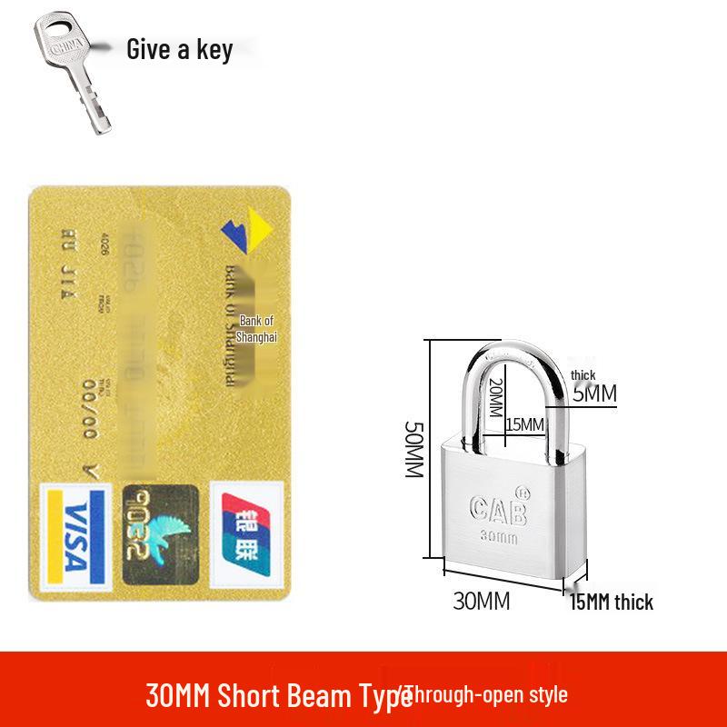 Anti-Theft Waterproof Rustproof Door Lock with Master Key for Home and Dormitory
