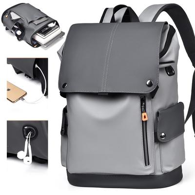 Zaini in pelle PU per laptop da uomo, zaino da adolescente, zaino da ragazzo, borse da lavoro