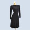 Easiest for Match Western Style Knitted Dress Female Outwear Autumn and Winter Tight Waist Slim Looking Midi Skirt Match with Coat Base Sweater
