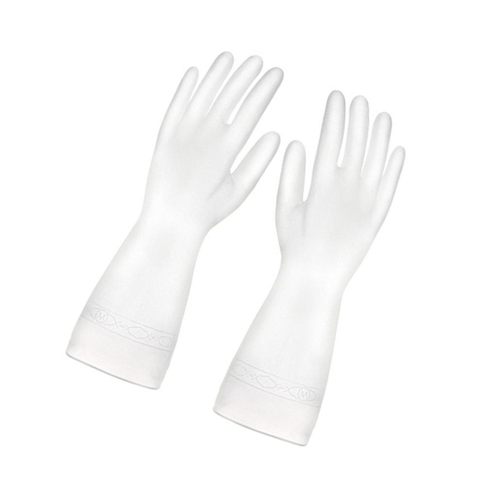 1Pair Waterproof PVC Kitchen Gloves for Dishwashing Car Washing Window Cleaning Laundry Heavy Duty Anti Skid Household Cleaning