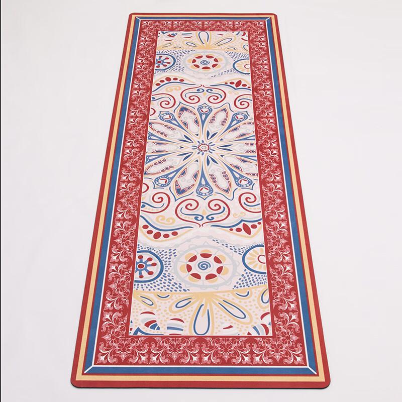 Oeny Bohemian Natural Rubber Suede Yoga Mat