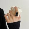Dripping Oil Frog Drip Oil Ring Geometric Enamel Ring Cute Painting Ring  Friend