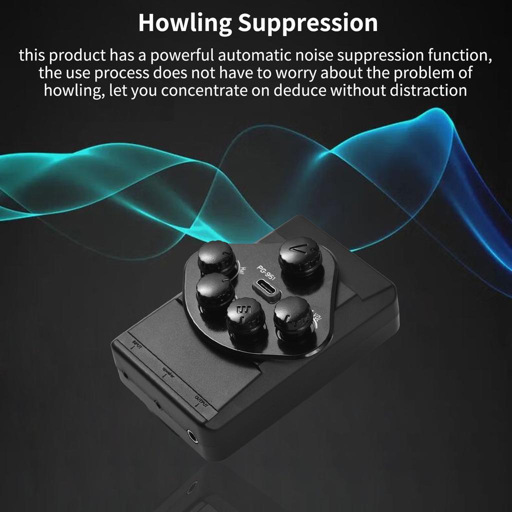 MANNIWO PG 951 Guitar Resonant Pickup DSP Resonance Sound Pickup for Guitar BT Guitar Pickup DIY Kit for Classical &