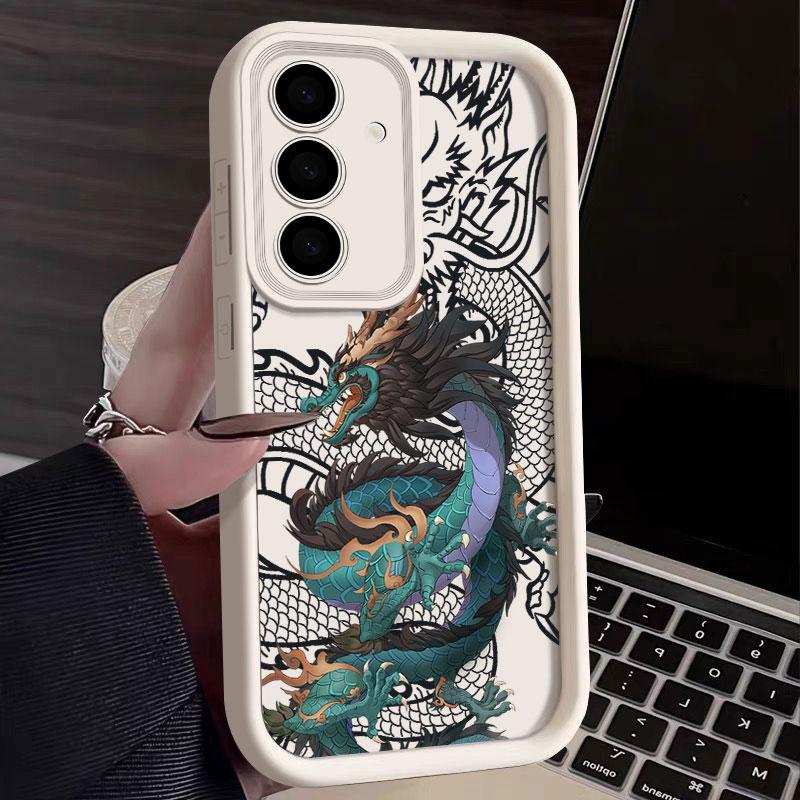 Fashion Dragon God Phone Case For Samsung S26 S25 S24 S23 S21 S20 Ultra For Galaxy S25 S24 FE S26 Plus Funda Soft Silicone Cover