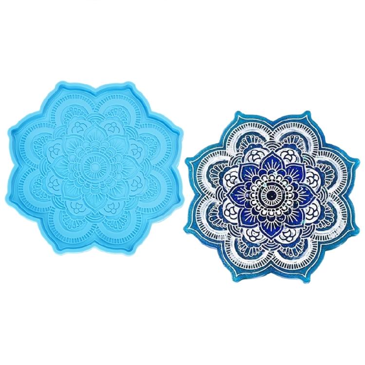 Crystal Agate Coaster Mold Epoxy Mould Decorative DIY Arts Craft Cups Mats Mold