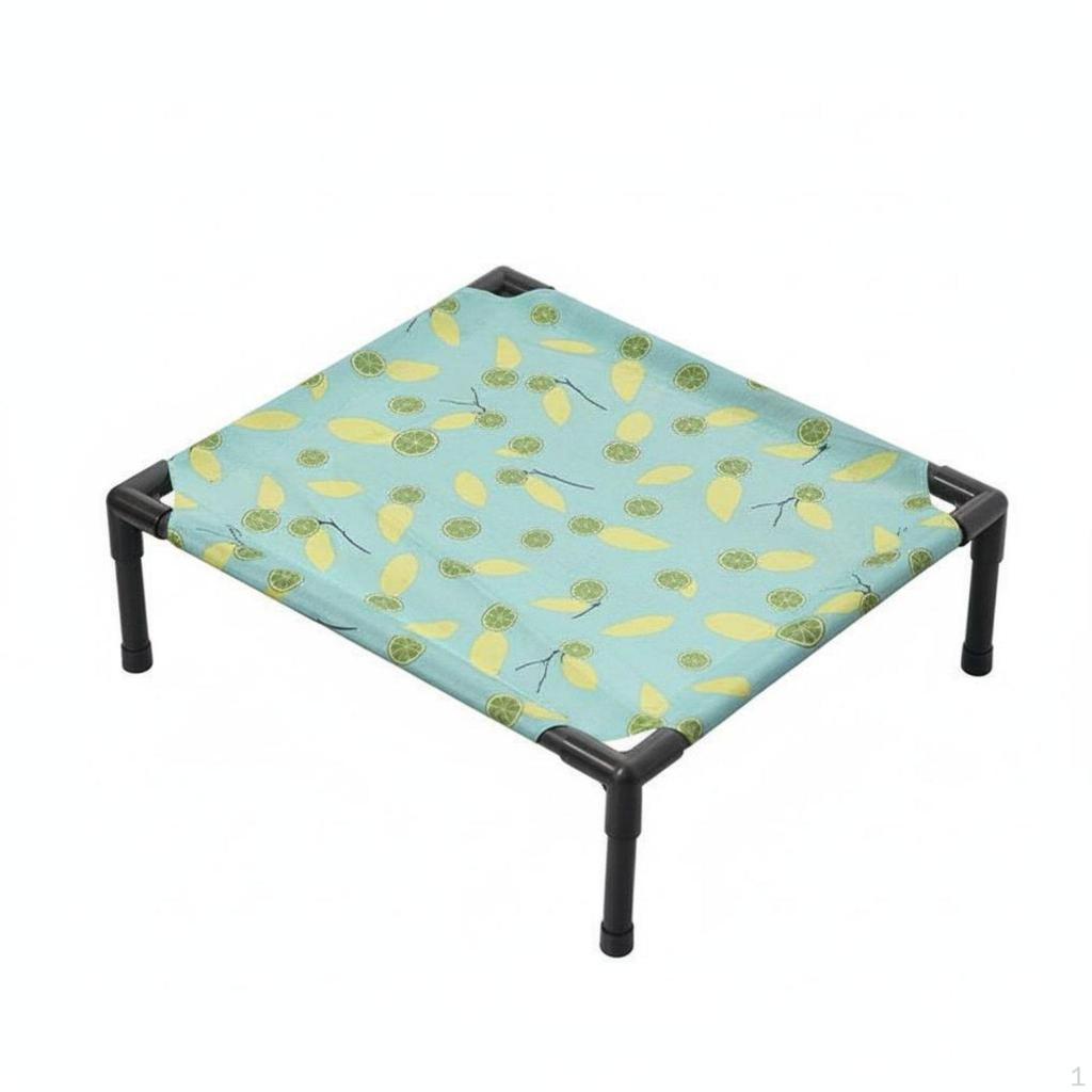 Raised Dog Cat Cot All-Season Elevated Pet Bed Breathable for Small Dogs, Corgis