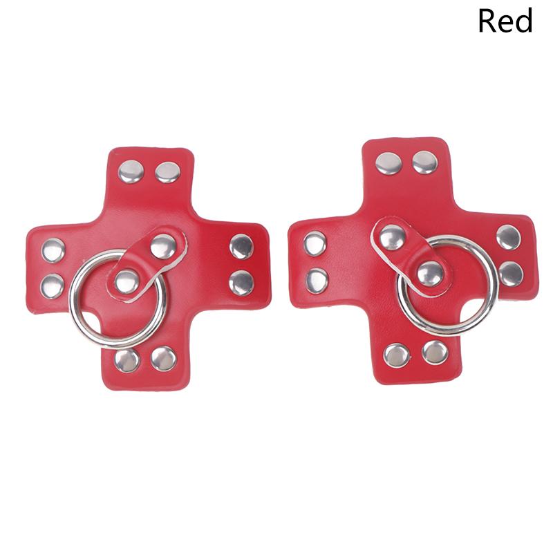 Women 1Pair Sexy Leather Cross Nipple Cover Reusable Breast Stickers Self Adhesive Nipple Pasties Nipple Covers Bra Accessoriesw