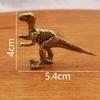 Thornback Dragon Dinosaur Small Copper Retro Play Gift Desktop Decoration Small Dinosaur Metal Ornament Crafts