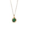 European and American Style 18K Titanium Steel Multi-Color Gemstone Necklace for Women