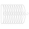 Coat Hanger Short Neck Hangers Clothes Hanger Lightweight Pack Of 10 White 41.5*15.5cm Short Neck High Quality
