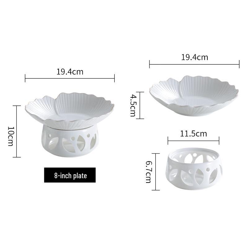 Ceramic Round Candle Warmer Serving Dish