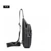 Men's Bag Chest Leather Trendy Shoulder Top Layer Cowhide Crossbody Soft Backpack Casual
