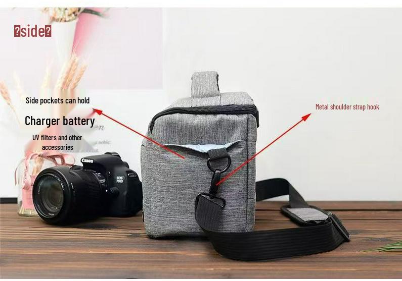 Professional Single Shoulder DSLR Camera Bag for Canon, Nikon, Sony, and Fuji Mirrorless Cameras