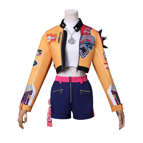 Rumi Inspired Cosplay Costume Korean Style Demon Hunter Outfit Halloween Party Dress Up Accessory for Girls