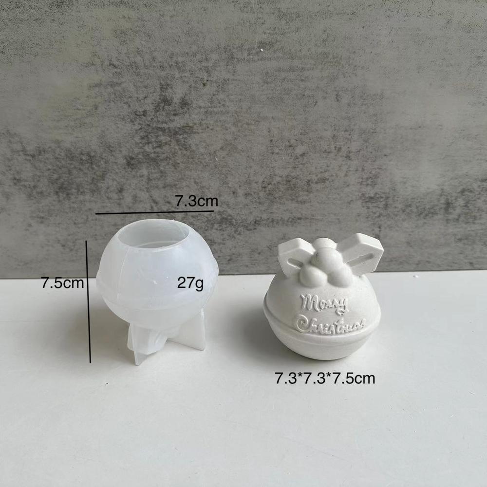 Christmas Series Scented Candle Mold Diy Christmas Ball Bell Snowman Moose Aroma Plaster Silicone Mould for candles